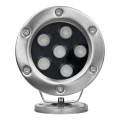 GLOBOSTAR® UNDERWATER-DINA  Υποβρύχιος Προβολέας Σποτ για Σιντριβάνια/Πισίνες LED 6W 660lm 30° DC 24V Αδιάβροχο IP68 Θερμό Λευκό 2700K Dimmable - Ανοξείδωτο Ατσάλι 304 - Μ12 x Π12 x Υ14cm