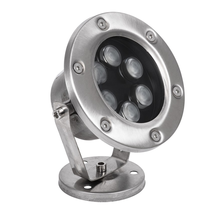 UNDERWATER-DINA  Υποβρύχιο Φωτιστικό Σποτ Ειδικό για Σιντριβάνια LED 9W 945lm 30° DC 24V Αδιάβροχο IP68 Φ12 x Υ14cm Πολύχρωμο RGBW DMX512 - Ανοξείδωτο Ατσάλι