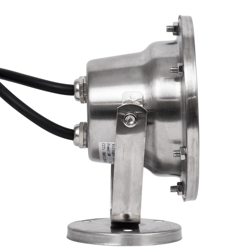 UNDERWATER-DINA  Υποβρύχιο Φωτιστικό Σποτ Ειδικό για Σιντριβάνια LED 9W 945lm 30° DC 24V Αδιάβροχο IP68 Φ12 x Υ14cm Πολύχρωμο RGBW DMX512 - Ανοξείδωτο Ατσάλι