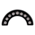 GLOBOSTAR® TREELIGHT-WINA  Κυρτή Μπάρα Φωτισμού Wall Washer για Φυτά - Δέντρα LED 9W 990lm 30° DC 24V Αδιάβροχο IP65 Θερμό Λευκό 2700K Dimmable - Γκρι Ανθρακί - Μ20.5 x Π5.5 x Υ11cm