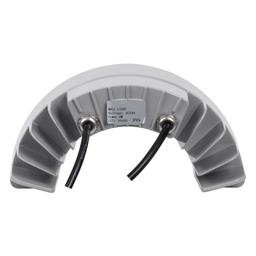 GLOBOSTAR® TREELIGHT-WINA  Κυρτή Μπάρα Φωτισμού Wall Washer για Φυτά - Δέντρα LED 9W 990lm 30° DC 24V Αδιάβροχο IP65 Θερμό Λευκό 2700K Dimmable - Γκρι Ανθρακί - Μ20.5 x Π5.5 x Υ11cm