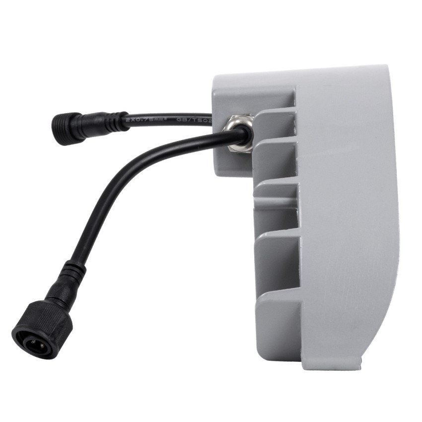 GLOBOSTAR® TREELIGHT-WINA  Κυρτή Μπάρα Φωτισμού Wall Washer για Φυτά - Δέντρα LED 12W 1320lm 30° DC 24V Αδιάβροχο IP65 Θερμό Λευκό 2700K Dimmable - Γκρι Ανθρακί - Μ23.5 x Π7.5 x Υ12cm