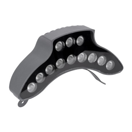 GLOBOSTAR® TREELIGHT-PINA  Κυρτή Μπάρα Φωτισμού Wall Washer για Φυτά - Δέντρα LED 12W 1320lm 30° DC 24V Αδιάβροχο IP65 Θερμό Λευκό 2700K Dimmable - Γκρι Ανθρακί - Μ20.5 x Π5.5 x Υ12cm