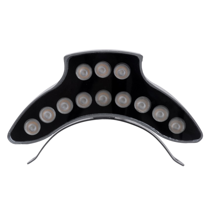 GLOBOSTAR® TREELIGHT-PINA  Κυρτή Μπάρα Φωτισμού Wall Washer για Φυτά - Δέντρα LED 12W 1320lm 30° DC 24V Αδιάβροχο IP65 Θερμό Λευκό 2700K Dimmable - Γκρι Ανθρακί - Μ20.5 x Π5.5 x Υ12cm