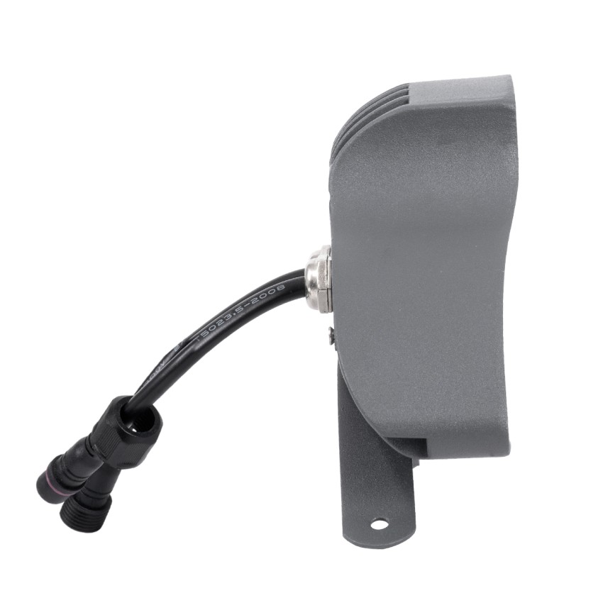 GLOBOSTAR® TREELIGHT-PINA  Κυρτή Μπάρα Φωτισμού Wall Washer για Φυτά - Δέντρα LED 12W 1320lm 30° DC 24V Αδιάβροχο IP65 Θερμό Λευκό 2700K Dimmable - Γκρι Ανθρακί - Μ20.5 x Π5.5 x Υ12cm