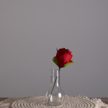 GRACE  Διακοσμητικό Βάζο Πλαστικό Διάφανο Φ7 x Υ12cm