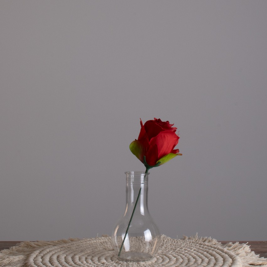 GRACE  Διακοσμητικό Βάζο Πλαστικό Διάφανο Φ7 x Υ12cm