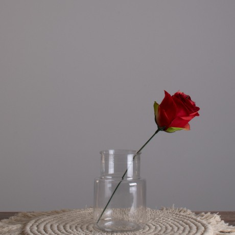 GRACE  Διακοσμητικό Βάζο Πλαστικό Διάφανο Φ8.5 x Υ12cm