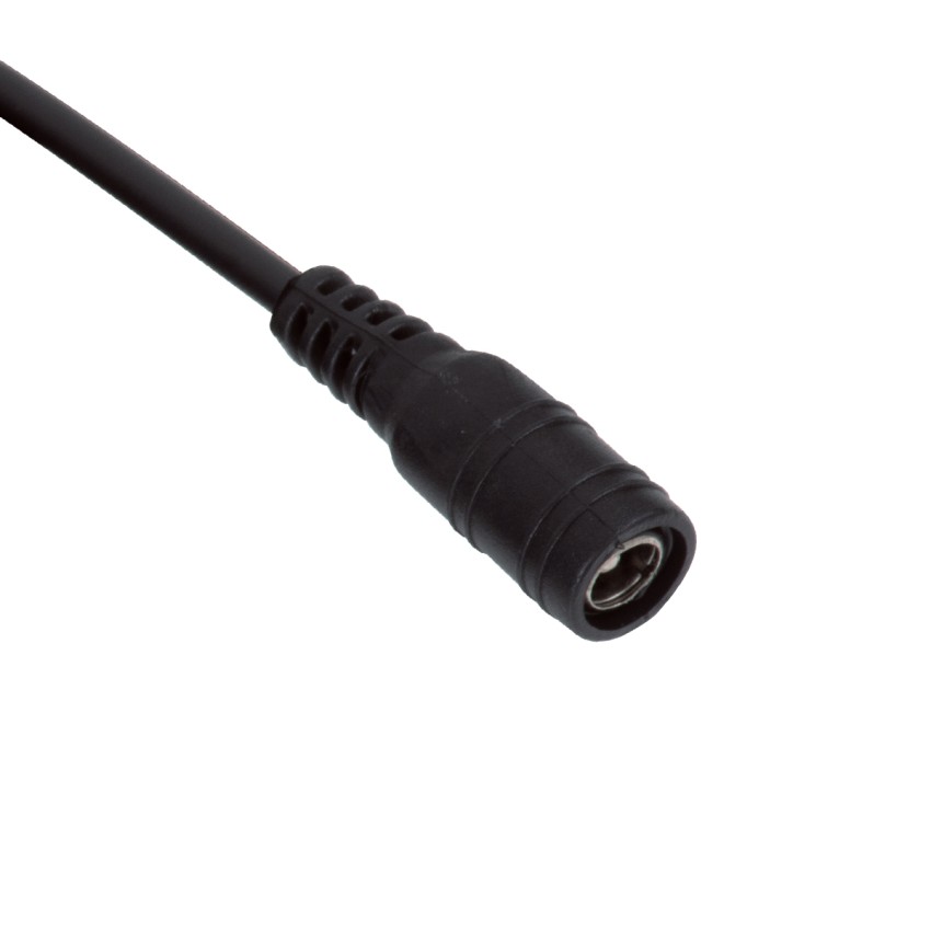 Καλώδιο Τροφοδοσίας DC 2 Μέτρων από Female 2.1x5.5mm σε 2 x 0.3mm Ατερμάτιστο Καλώδιο Μ200 x Π1.1cm Μαύρο
