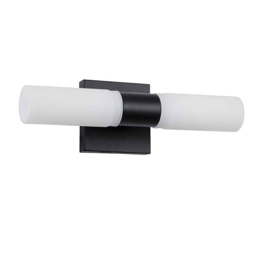 ANAIS  Μοντέρνο Φωτιστικό Τοίχου - Απλίκα Καθρέπτη Μπάνιου - Πίνακα 2 x G9 270° AC 220-240V IP44 Μ34 x Π12 x Υ11cm - Μαύρο