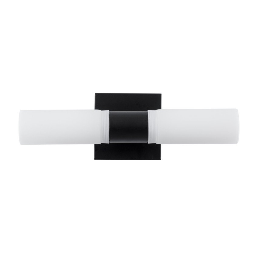 ANAIS  Μοντέρνο Φωτιστικό Τοίχου - Απλίκα Καθρέπτη Μπάνιου - Πίνακα 2 x G9 270° AC 220-240V IP44 Μ34 x Π12 x Υ11cm - Μαύρο