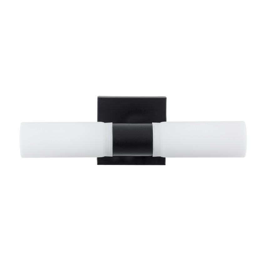 ANAIS  Μοντέρνο Φωτιστικό Τοίχου - Απλίκα Καθρέπτη Μπάνιου - Πίνακα 2 x G9 270° AC 220-240V IP44 Μ34 x Π12 x Υ11cm - Μαύρο