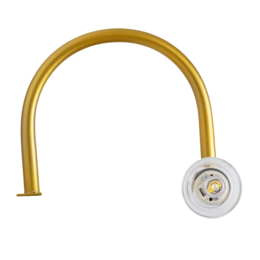 FLORA  Μοντέρνο Φωτιστικό Τοίχου - Απλίκα Καθρέπτη Μπάνιου - Πίνακα 2 x G9 270° AC 220-240V IP44 Μ31 x Π13 x Υ12cm - Χρυσό