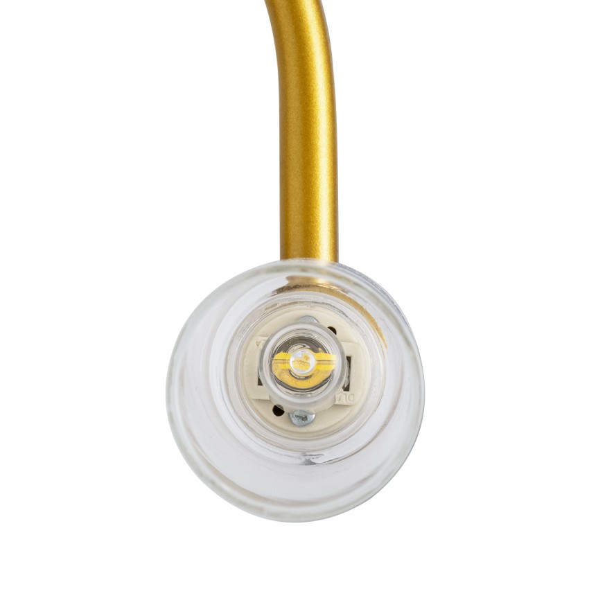 FLORA  Μοντέρνο Φωτιστικό Τοίχου - Απλίκα Καθρέπτη Μπάνιου - Πίνακα 2 x G9 270° AC 220-240V IP44 Μ31 x Π13 x Υ12cm - Χρυσό