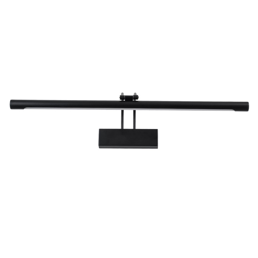 GLOBOSTAR® LAURA  Μοντέρνο Φωτιστικό Τοίχου - Απλίκα Καθρέπτη Μπάνιου LED 12W 1400lm 120° AC 220-240V IP20 Φυσικό Λευκό 4500K - Bridgelux SMD Chip - Μαύρο Ματ - Μ60 x Π27 x Υ13cm