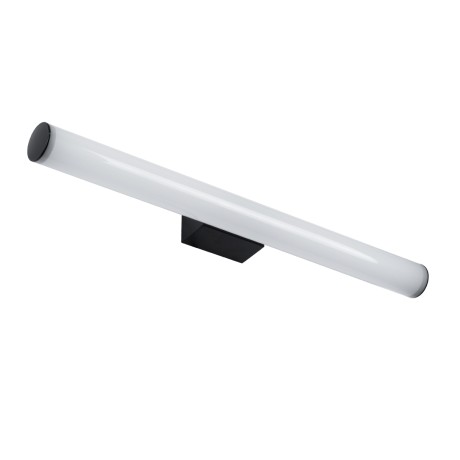 GLOBOSTAR® MABEL  Μοντέρνο Φωτιστικό Τοίχου - Απλίκα Καθρέπτη Μπάνιου LED 12W 1400lm 240° AC 220-240V IP44 Φυσικό Λευκό 4500K - Lumileds SMD Chip & TÜV SÜD Driver - Μαύρο Ματ & Λευκό - Μ60 x Π10 x Υ5cm