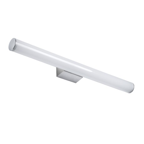 GLOBOSTAR® MABEL  Μοντέρνο Φωτιστικό Τοίχου - Απλίκα Καθρέπτη Μπάνιου LED 12W 1400lm 240° AC 220-240V IP20 Φυσικό Λευκό 4500K - Bridgelux SMD Chip - Νίκελ Χρώμιο - Μ60 x Π10 x Υ5cm