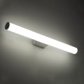 GLOBOSTAR® MABEL  Μοντέρνο Φωτιστικό Τοίχου - Απλίκα Καθρέπτη Μπάνιου LED 12W 1400lm 240° AC 220-240V IP20 Φυσικό Λευκό 4500K - Bridgelux SMD Chip - Νίκελ Χρώμιο - Μ60 x Π10 x Υ5cm
