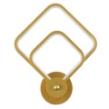 GLOBOSTAR® ANNA  Μοντέρνο Φωτιστικό Τοίχου - Απλίκα LED 15W 1800lm 300° AC 220-240V IP20 Ρυθμιζόμενο Λευκό CCT με On/Off 2700K/4500K/6000K - Lumileds SMD Chip - Χρυσό Βούρτσας - Μ25 x Π8 x Υ30cm