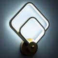 GLOBOSTAR® ANNA  Μοντέρνο Φωτιστικό Τοίχου - Απλίκα LED 15W 1800lm 300° AC 220-240V IP20 Ρυθμιζόμενο Λευκό CCT με On/Off 2700K/4500K/6000K - Lumileds SMD Chip - Χρυσό Βούρτσας - Μ25 x Π8 x Υ30cm