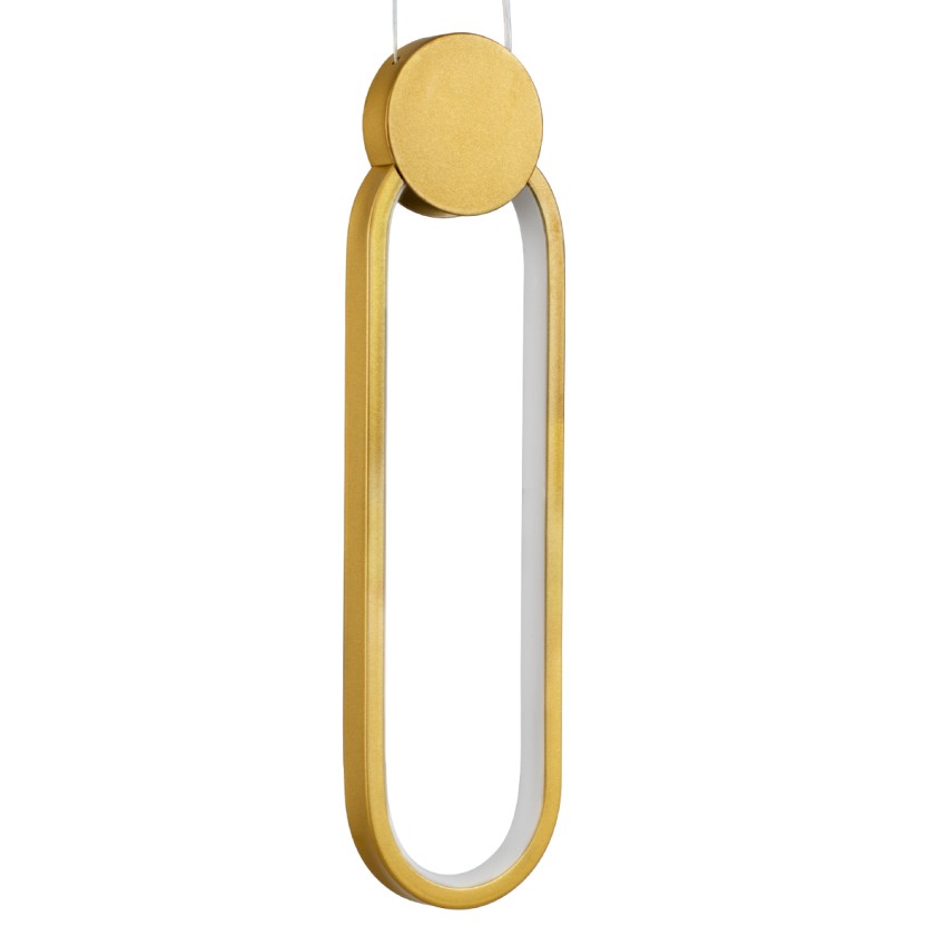 GLOBOSTAR® ILDI Μοντέρνο Κρεμαστό Φωτιστικό Οροφής LED 12W 1440lm 300° AC 220-240V IP20 Ρυθμιζόμενο Λευκό CCT με On/Off 2700K/4500K/6000K - Lumileds SMD Chip - Χρυσό Βούρτσας - Μ10 x Π2.3 x Υ38cm GLOBOSTAR® ILDI Μοντέρνο Κρεμαστό Φωτιστικό Οροφής LED 12W 1440lm 300° AC 220-240V IP20 Ρυθμιζόμενο Λευκό CCT με On/Off 2700K/4500K/6000K - Lumileds SMD Chip - Χρυσό Βούρτσας - Μ10 x Π2.3 x Υ38cm