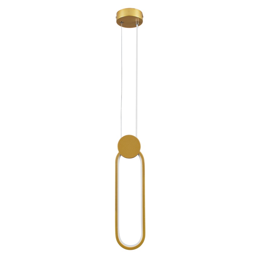 GLOBOSTAR® ILDI Μοντέρνο Κρεμαστό Φωτιστικό Οροφής LED 12W 1440lm 300° AC 220-240V IP20 Ρυθμιζόμενο Λευκό CCT με On/Off 2700K/4500K/6000K - Lumileds SMD Chip - Χρυσό Βούρτσας - Μ10 x Π2.3 x Υ38cm GLOBOSTAR® ILDI Μοντέρνο Κρεμαστό Φωτιστικό Οροφής LED 12W 1440lm 300° AC 220-240V IP20 Ρυθμιζόμενο Λευκό CCT με On/Off 2700K/4500K/6000K - Lumileds SMD Chip - Χρυσό Βούρτσας - Μ10 x Π2.3 x Υ38cm