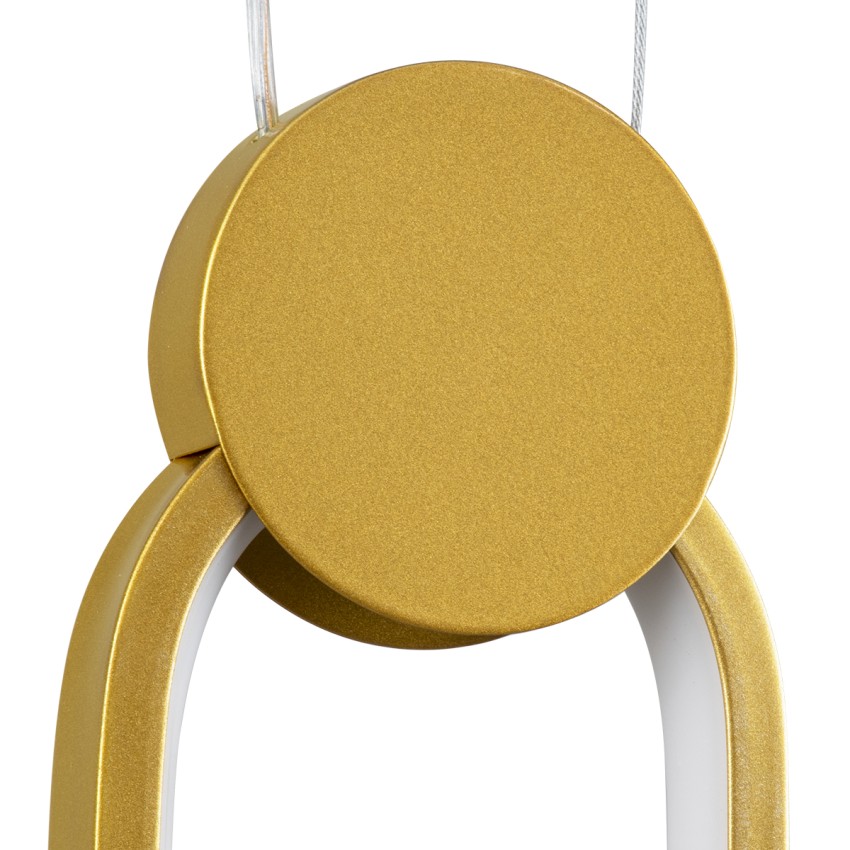 GLOBOSTAR® ILDI Μοντέρνο Κρεμαστό Φωτιστικό Οροφής LED 12W 1440lm 300° AC 220-240V IP20 Ρυθμιζόμενο Λευκό CCT με On/Off 2700K/4500K/6000K - Lumileds SMD Chip - Χρυσό Βούρτσας - Μ10 x Π2.3 x Υ38cm GLOBOSTAR® ILDI Μοντέρνο Κρεμαστό Φωτιστικό Οροφής LED 12W 1440lm 300° AC 220-240V IP20 Ρυθμιζόμενο Λευκό CCT με On/Off 2700K/4500K/6000K - Lumileds SMD Chip - Χρυσό Βούρτσας - Μ10 x Π2.3 x Υ38cm