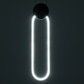 GLOBOSTAR® ILDI  Μοντέρνο Κρεμαστό Φωτιστικό Οροφής LED 12W 1440lm 300° AC 220-240V IP20 Ρυθμιζόμενο Λευκό CCT με On/Off 2700K/4500K/6000K - Lumileds SMD Chip - Χρυσό Βούρτσας - Μ10 x Π2.3 x Υ38cm