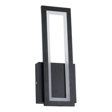 TIARA  Φωτιστικό Τοίχου - Απλίκα Design LED CCT 12W 1440lm 360° AC 220-240V - Εναλλαγή Φωτισμού μέσω Διακόπτη On/Off All In One Ψυχρό 6000k+Φυσικό 4500k+Θερμό 2700k Μ12.5 x Π4 x Υ32cm - Μαύρο