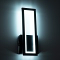 TIARA  Φωτιστικό Τοίχου - Απλίκα Design LED CCT 12W 1440lm 360° AC 220-240V - Εναλλαγή Φωτισμού μέσω Διακόπτη On/Off All In One Ψυχρό 6000k+Φυσικό 4500k+Θερμό 2700k Μ12.5 x Π4 x Υ32cm - Μαύρο