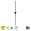 GLOBOSTAR® DIADEM  Μοντέρνο Φωτιστικό Τοίχου - Απλίκα LED 18W 2160lm 120° AC 220-240V IP20 Ρυθμιζόμενο Λευκό CCT με On/Off 2700K/4500K/6000K - Lumileds SMD Chip - Μαύρο Ματ - Μ10 x Π4 x Υ120cm