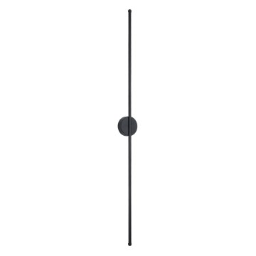 GLOBOSTAR® DIADEM  Μοντέρνο Φωτιστικό Τοίχου - Απλίκα LED 18W 2160lm 120° AC 220-240V IP20 Ρυθμιζόμενο Λευκό CCT με On/Off 2700K/4500K/6000K - Lumileds SMD Chip - Μαύρο Ματ - Μ10 x Π4 x Υ120cm