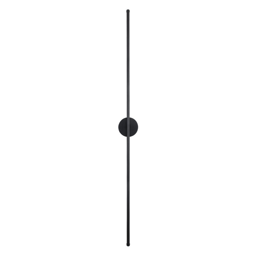 GLOBOSTAR® DIADEM  Μοντέρνο Φωτιστικό Τοίχου - Απλίκα LED 18W 2160lm 120° AC 220-240V IP20 Ρυθμιζόμενο Λευκό CCT με On/Off 2700K/4500K/6000K - Lumileds SMD Chip - Μαύρο Ματ - Μ10 x Π4 x Υ120cm