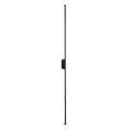 GLOBOSTAR® DIADEM  Μοντέρνο Φωτιστικό Τοίχου - Απλίκα LED 18W 2160lm 120° AC 220-240V IP20 Ρυθμιζόμενο Λευκό CCT με On/Off 2700K/4500K/6000K - Lumileds SMD Chip - Μαύρο Ματ - Μ10 x Π4 x Υ120cm