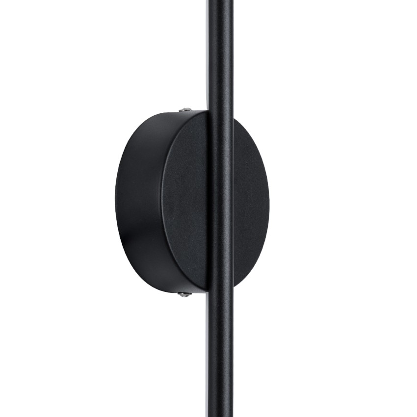 GLOBOSTAR® DIADEM  Μοντέρνο Φωτιστικό Τοίχου - Απλίκα LED 18W 2160lm 120° AC 220-240V IP20 Ρυθμιζόμενο Λευκό CCT με On/Off 2700K/4500K/6000K - Lumileds SMD Chip - Μαύρο Ματ - Μ10 x Π4 x Υ120cm