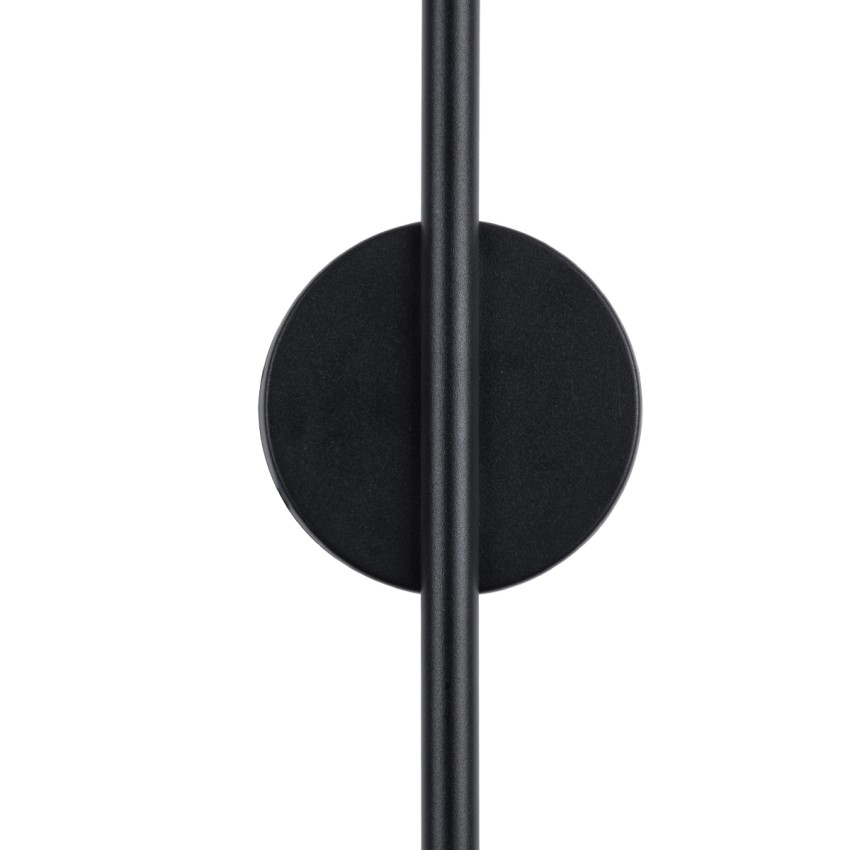 GLOBOSTAR® DIADEM  Μοντέρνο Φωτιστικό Τοίχου - Απλίκα LED 18W 2160lm 120° AC 220-240V IP20 Ρυθμιζόμενο Λευκό CCT με On/Off 2700K/4500K/6000K - Lumileds SMD Chip - Μαύρο Ματ - Μ10 x Π4 x Υ120cm