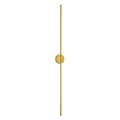 GLOBOSTAR® DIADEM  Μοντέρνο Φωτιστικό Τοίχου - Απλίκα LED 18W 2160lm 120° AC 220-240V IP20 Ρυθμιζόμενο Λευκό CCT με On/Off 2700K/4500K/6000K - Lumileds SMD Chip - Χρυσό Βούρτσας - Μ10 x Π4 x Υ120cm