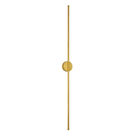 GLOBOSTAR® DIADEM  Μοντέρνο Φωτιστικό Τοίχου - Απλίκα LED 18W 2160lm 120° AC 220-240V IP20 Ρυθμιζόμενο Λευκό CCT με On/Off 2700K/4500K/6000K - Lumileds SMD Chip - Χρυσό Βούρτσας - Μ10 x Π4 x Υ120cm