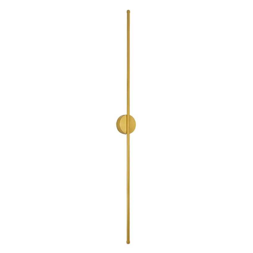 GLOBOSTAR® DIADEM  Μοντέρνο Φωτιστικό Τοίχου - Απλίκα LED 18W 2160lm 120° AC 220-240V IP20 Ρυθμιζόμενο Λευκό CCT με On/Off 2700K/4500K/6000K - Lumileds SMD Chip - Χρυσό Βούρτσας - Μ10 x Π4 x Υ120cm