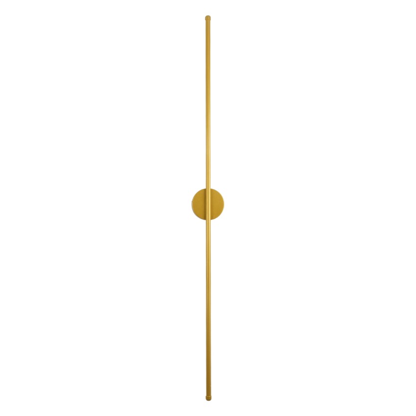 GLOBOSTAR® DIADEM  Μοντέρνο Φωτιστικό Τοίχου - Απλίκα LED 18W 2160lm 120° AC 220-240V IP20 Ρυθμιζόμενο Λευκό CCT με On/Off 2700K/4500K/6000K - Lumileds SMD Chip - Χρυσό Βούρτσας - Μ10 x Π4 x Υ120cm