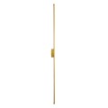GLOBOSTAR® DIADEM  Μοντέρνο Φωτιστικό Τοίχου - Απλίκα LED 18W 2160lm 120° AC 220-240V IP20 Ρυθμιζόμενο Λευκό CCT με On/Off 2700K/4500K/6000K - Lumileds SMD Chip - Χρυσό Βούρτσας - Μ10 x Π4 x Υ120cm
