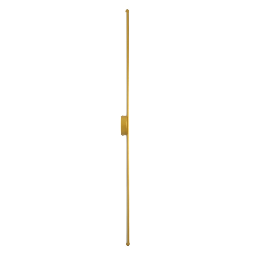 GLOBOSTAR® DIADEM  Μοντέρνο Φωτιστικό Τοίχου - Απλίκα LED 18W 2160lm 120° AC 220-240V IP20 Ρυθμιζόμενο Λευκό CCT με On/Off 2700K/4500K/6000K - Lumileds SMD Chip - Χρυσό Βούρτσας - Μ10 x Π4 x Υ120cm