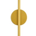 GLOBOSTAR® DIADEM  Μοντέρνο Φωτιστικό Τοίχου - Απλίκα LED 18W 2160lm 120° AC 220-240V IP20 Ρυθμιζόμενο Λευκό CCT με On/Off 2700K/4500K/6000K - Lumileds SMD Chip - Χρυσό Βούρτσας - Μ10 x Π4 x Υ120cm