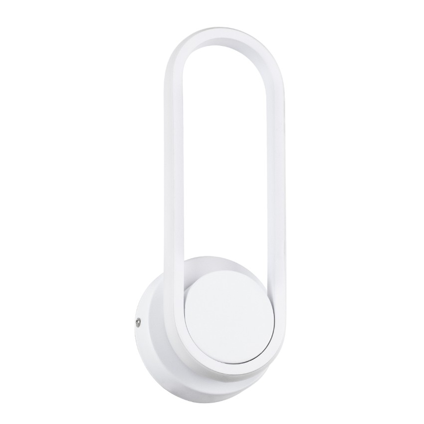 DALLAS  Φωτιστικό Τοίχου - Απλίκα Design LED CCT 12W 1440lm 360° AC 220-240V - Εναλλαγή Φωτισμού μέσω Διακόπτη On/Off All In One Ψυχρό 6000k+Φυσικό 4500k+Θερμό 2700k Μ12 x Π6.5 x Υ32cm - Λευκό