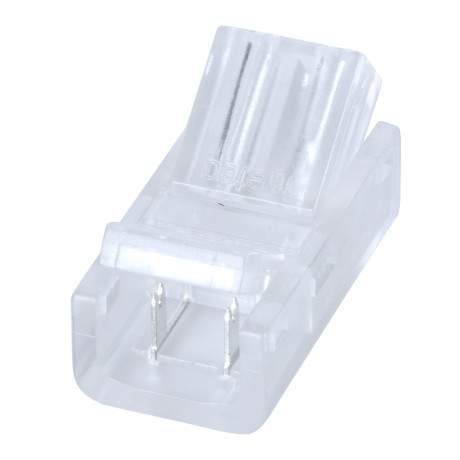 GLOBOSTAR® STRIPCON  Ταχυσύνδεσμος για Μονόχρωμη Ταινία LED 8mm σε 2 Καλώδια IP20 - Διάφανο - Μ2 x Π1.1 x Υ0.7cm