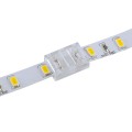 Ενωτικός Σύνδεσμος για Μονόχρωμη Ταινία LED 10mm 2 PIN σε Μονόχρωμη Ταινία LED 10mm 2 PIN Μ1.9 x Π1.3 x Υ0.7cm Διάφανο