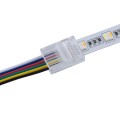 GLOBOSTAR® STRIPCON  Ταχυσύνδεσμος για RGBW+WW Ταινία LED 12mm σε 6 Καλώδια IP20 - Διάφανο - Μ2.1 x Π1.3 x Υ0.7cm