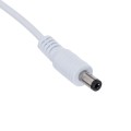 Καλώδιο Τροφοδοσίας DC 2 Μέτρων από Jack Male 2.1x5.5mm σε 2 x 0.3mm Ατερμάτιστο Καλώδιο Μ200 x Π1.1cm Λευκό