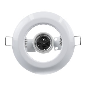 ACIDA  Χωνευτή Στρογγυλή Μεταλλική Βάση Μπετού για Λάμπα R63 με Ντουί E27 AC 220-240V IP20 Φ11 x Υ11cm - Λευκή