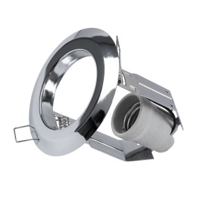 ACIDA  Χωνευτή Στρογγυλή Μεταλλική Βάση Μπετού για Λάμπα R63 με Ντουί E27 AC 220-240V IP20 Φ11 x Υ11cm - Νίκελ